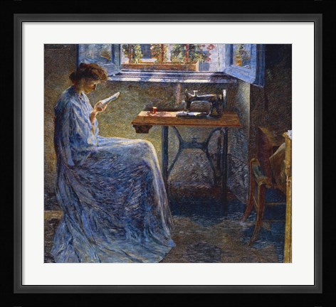 Framed Seamstress's Novel Print