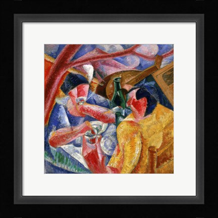 Framed Under the Pergola in Naples 1914 Print