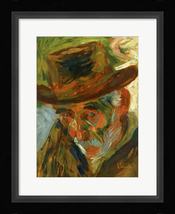 Framed Head of an Old Man 1909 Print