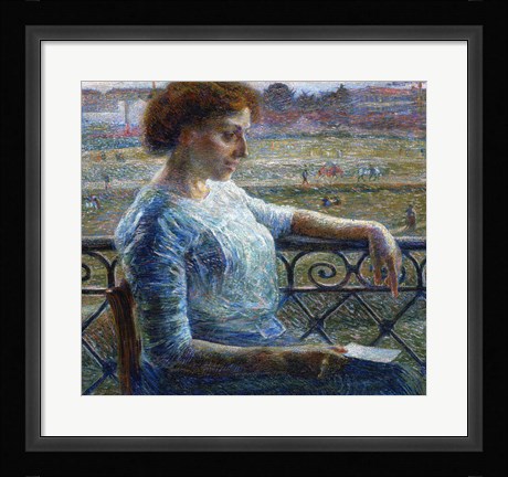 Framed Sister on the Balcony 1909 Print