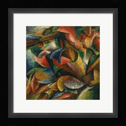 Framed Dynamism of a Human Body 1909 Print