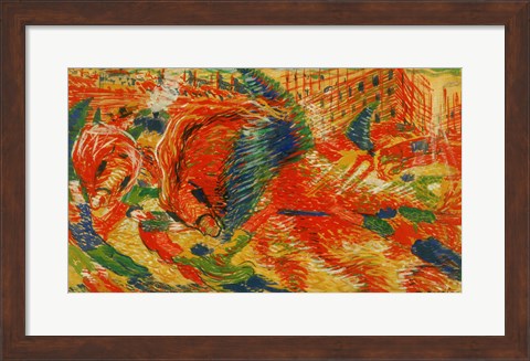 Framed Rising City (La Citte Che Sale) Print
