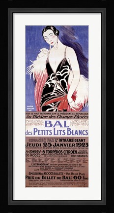 Framed Le Bal des Petits Lits Blancs 1922 Print
