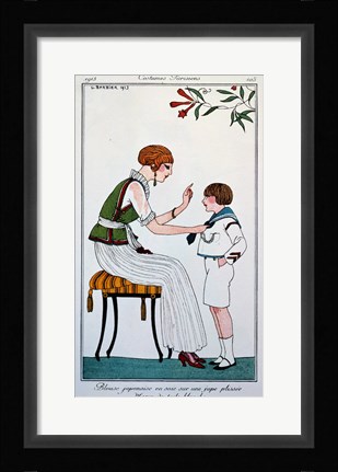 Framed Parisian Fashion Print