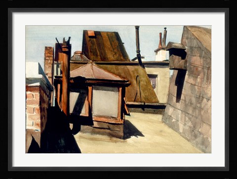 Framed My Roof 1928 Print