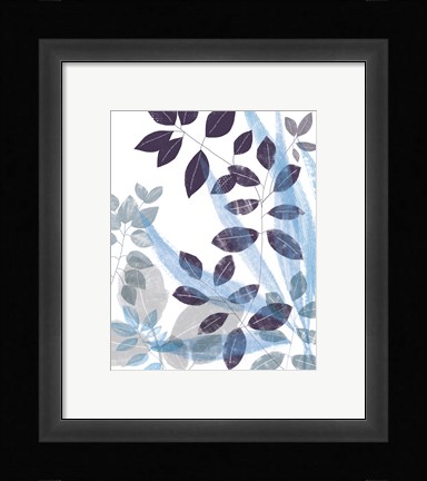 Framed Leaf Impression I Print