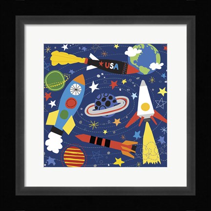 Framed Space Explorer II Print
