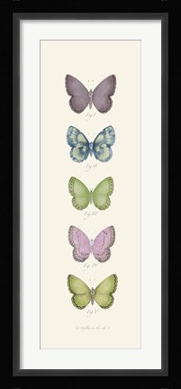 Framed Jardin des Papillons I Print