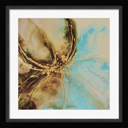Framed Autumn Lotus I Print