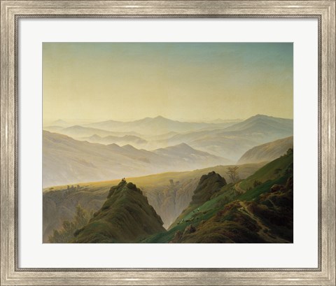 Framed Morning in the Mountains Print
