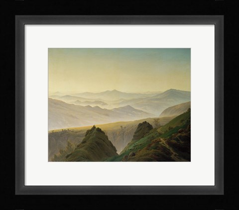 Framed Morning in the Mountains Print