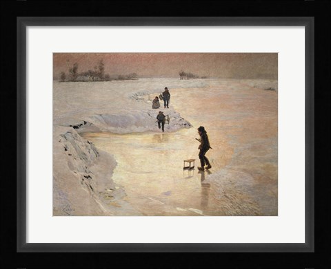 Framed Skaters, 1891 Print