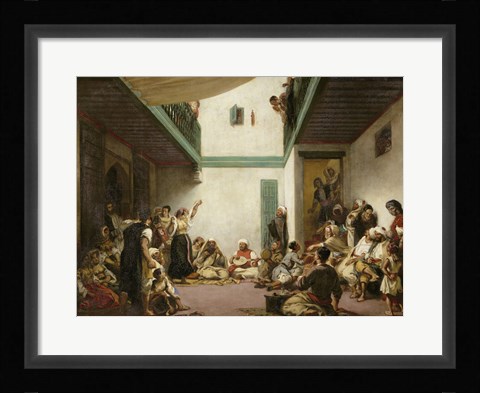 Framed Jewish Wedding in Morocco, 1839 Print