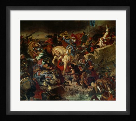 Framed Battle of Taillebourg July 21, 1242 Print