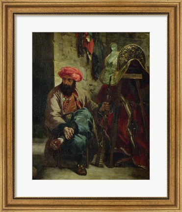 Framed Turk with Saddle Print