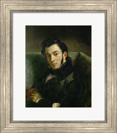 Framed Portrait of Frederic Villot Print