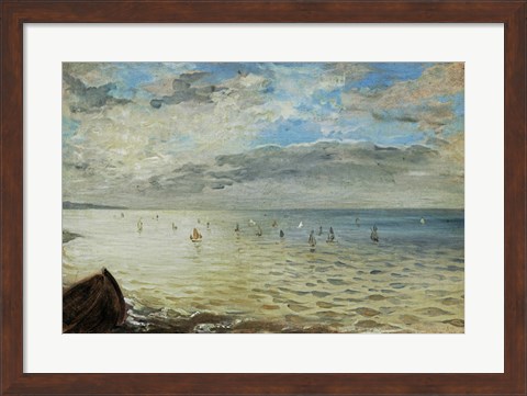 Framed Sea Seen from Dieppe, c. 1852 Print