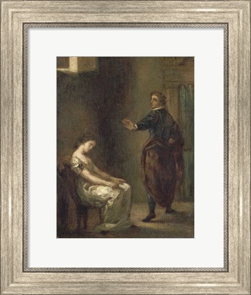 Framed Hamlet and Ophelia Print