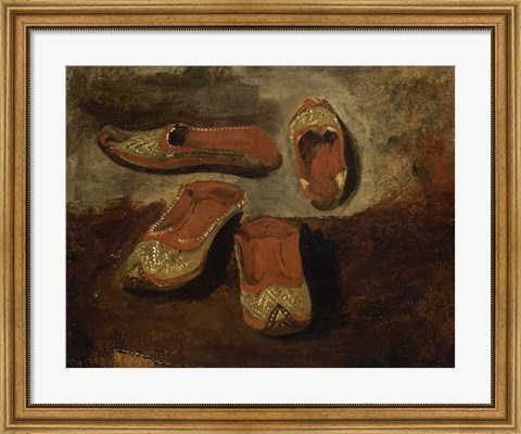 Framed Study of Babouches Print