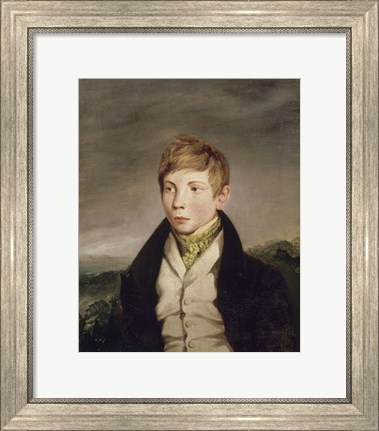 Framed Portrait of Richard-Auguste de la Hautiere Print