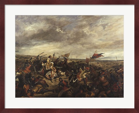 Framed Battle of Poitiers, 1830 Print