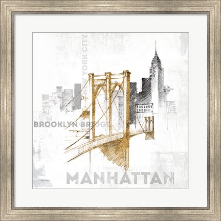 Framed Brooklyn Bridge Print