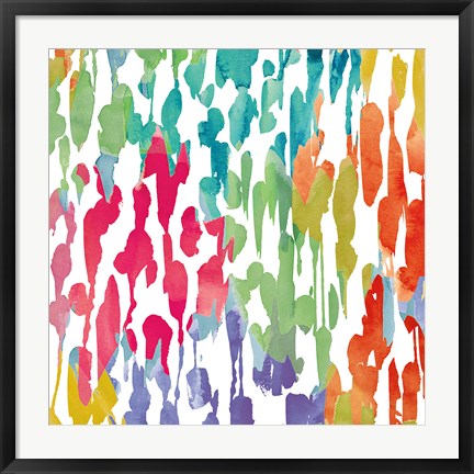 Framed Splashes of Color III Print