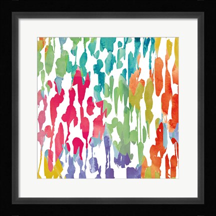 Framed Splashes of Color III Print