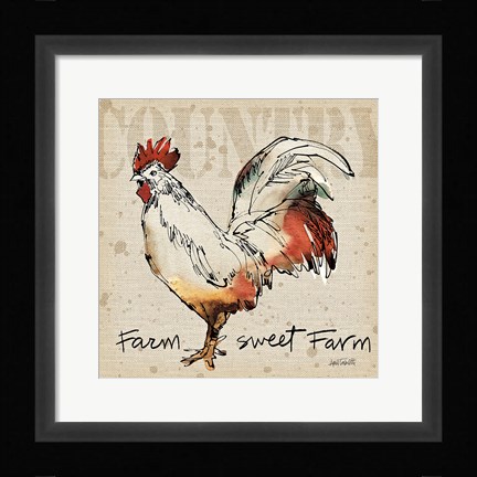 Framed Farm Life V Print