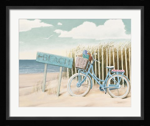 Framed Beach Cruiser II Crop Print
