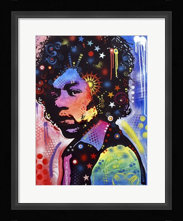 Framed Jimi Hendrix IV Print