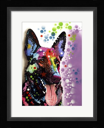 Framed German Shepherd 2 Print
