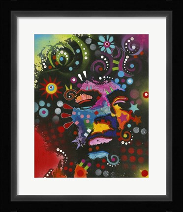 Framed Jimi Hendrix Print