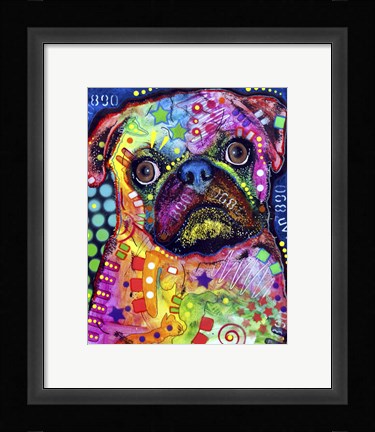 Framed Pug 92309 Print