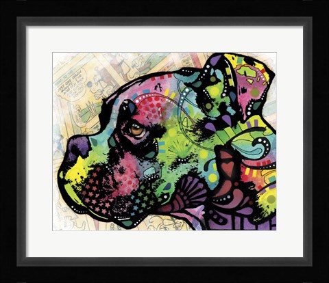 Framed Profile Boxer Deco Print