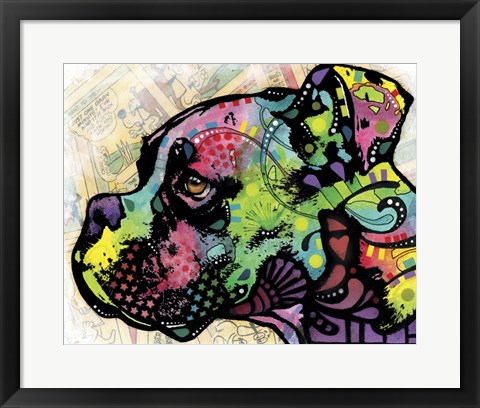 Framed Profile Boxer Deco Print