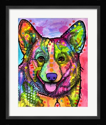 Framed Corgi II Print