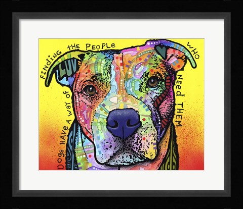 Framed Dogs Have A Way Print