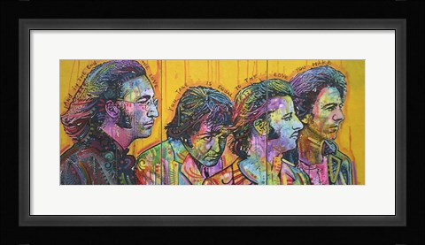 Framed Beatles Pano Print