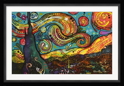 Framed Starry Night Print