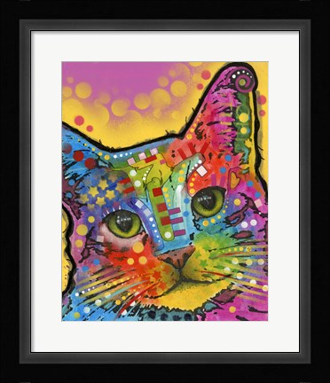 Framed Tilt Cat Print