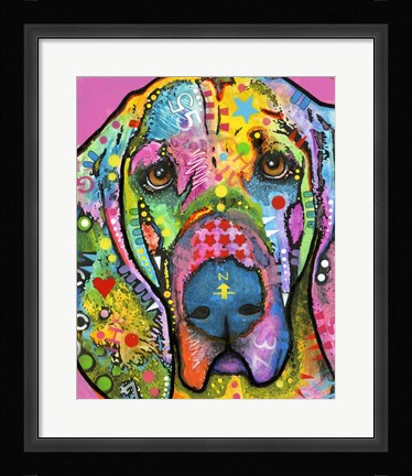 Framed Bloodhound Print