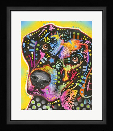 Framed Dotted Dog Print