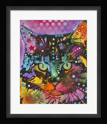 Framed Cat 13 Print