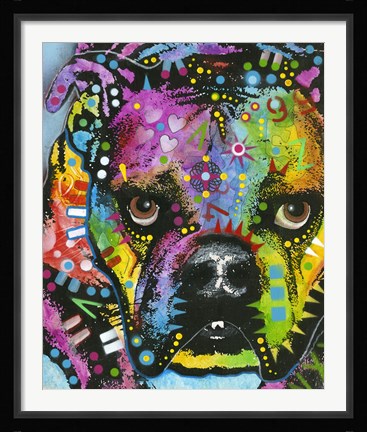 Framed Little Dog Stare Print
