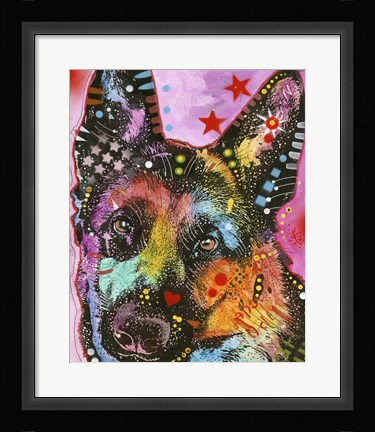 Framed Shepherd Love Print