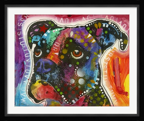 Framed Alphabet Dog Print