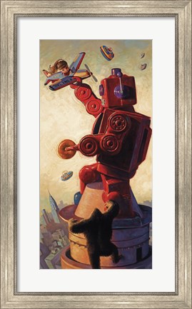 Framed Robo Kong Print