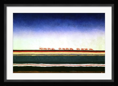 Framed Advance of The Red Cavalry Print