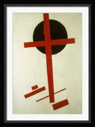 Framed Red Cross on Black Circle, 1920-27 Print
